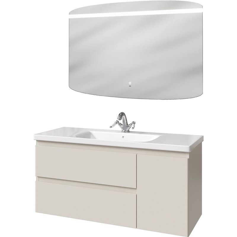 Мебель для ванной комнаты Caprigo Forte 120 R подвесная, беж лайт