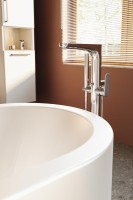 Напольный смеситель для ванны с душем VitrA Root Round A42741EXP С ВНУТРЕННЕЙ ЧАСТЬЮ, хром