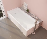 Напольный смеситель для ванны с душем VitrA Root Round A42741EXP С ВНУТРЕННЕЙ ЧАСТЬЮ, хром