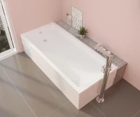 Напольный смеситель для ванны с душем VitrA Root Round A42741EXP С ВНУТРЕННЕЙ ЧАСТЬЮ, хром