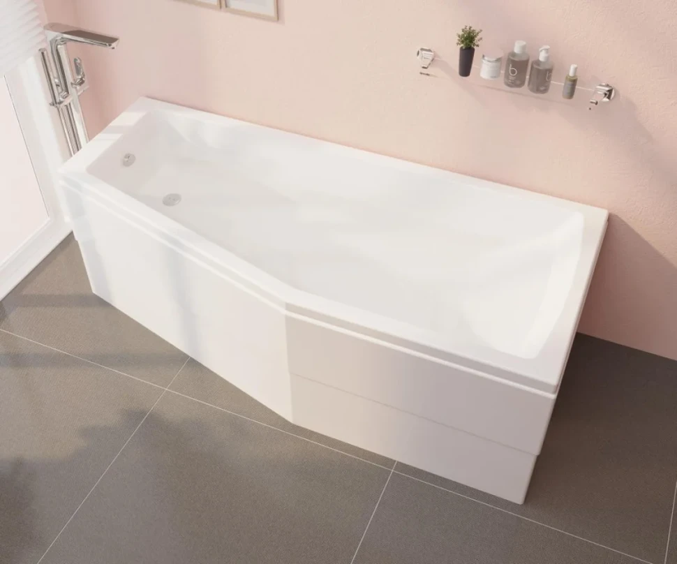 Напольный смеситель для ванны с душем VitrA Root Round A42741EXP С ВНУТРЕННЕЙ ЧАСТЬЮ, хром