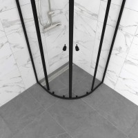 Душевой уголок Triton Альфа-Блэк Щ0000077856 80x80 см, профиль черный матовый