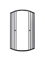 Душевой уголок Triton Альфа-Блэк Щ0000077856 80x80 см, профиль черный матовый