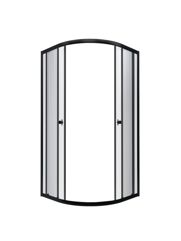 Душевой уголок Triton Альфа-Блэк Щ0000077856 80x80 см, профиль черный матовый