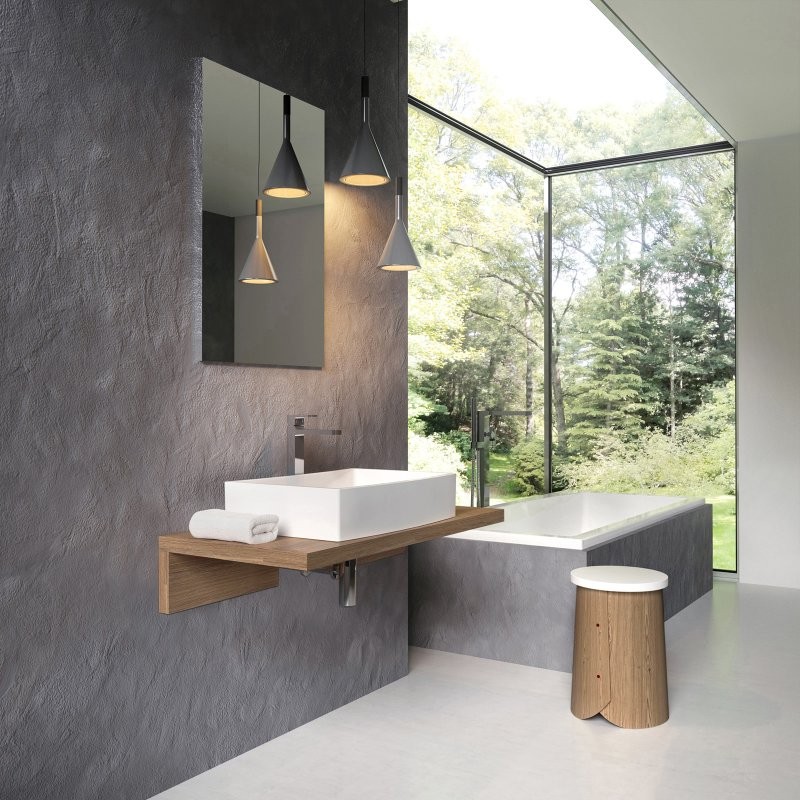 Тумба с раковиной Ravak столешница L 100 темный орех