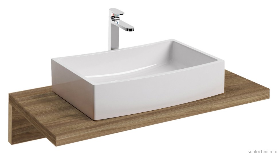 Тумба с раковиной Ravak столешница L 100 темный орех