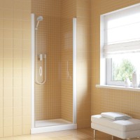Душевая дверь в нишу Vegas Glass EP Lux 60 01 01 R профиль белый, стекло прозрачное