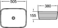 Накладная раковина SantiLine SL-1060
