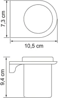 Набор Стакан Wasserkraft Kammel K-8328WHITE + Мыльница K-8329WHITE
