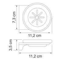 Набор Стакан Wasserkraft Kammel K-8328WHITE + Мыльница K-8329WHITE