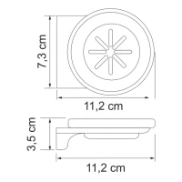 Набор Стакан Wasserkraft Kammel K-8328WHITE + Мыльница K-8329WHITE
