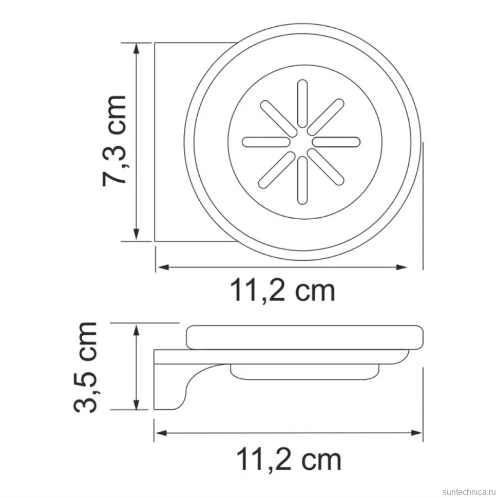 Набор Стакан Wasserkraft Kammel K-8328WHITE + Мыльница K-8329WHITE