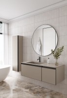 Тумба под раковину без столешницы Armadi Art Quatro 2 120 daphne, профиль anthracite