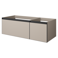 Тумба под раковину без столешницы Armadi Art Quatro 2 120 daphne, профиль anthracite