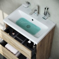 Тумба с раковиной AM.PM Gem S 60 напольная, светлый дуб