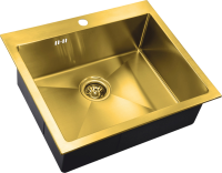 Комплект Мойка Zorg Inox PVD SZR-5951 bronze + Измельчитель Inox D