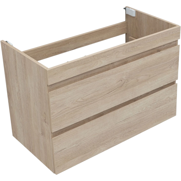 Тумба под раковину без столешницы Aquanet Нота new 90 подвесная, дуб светлый