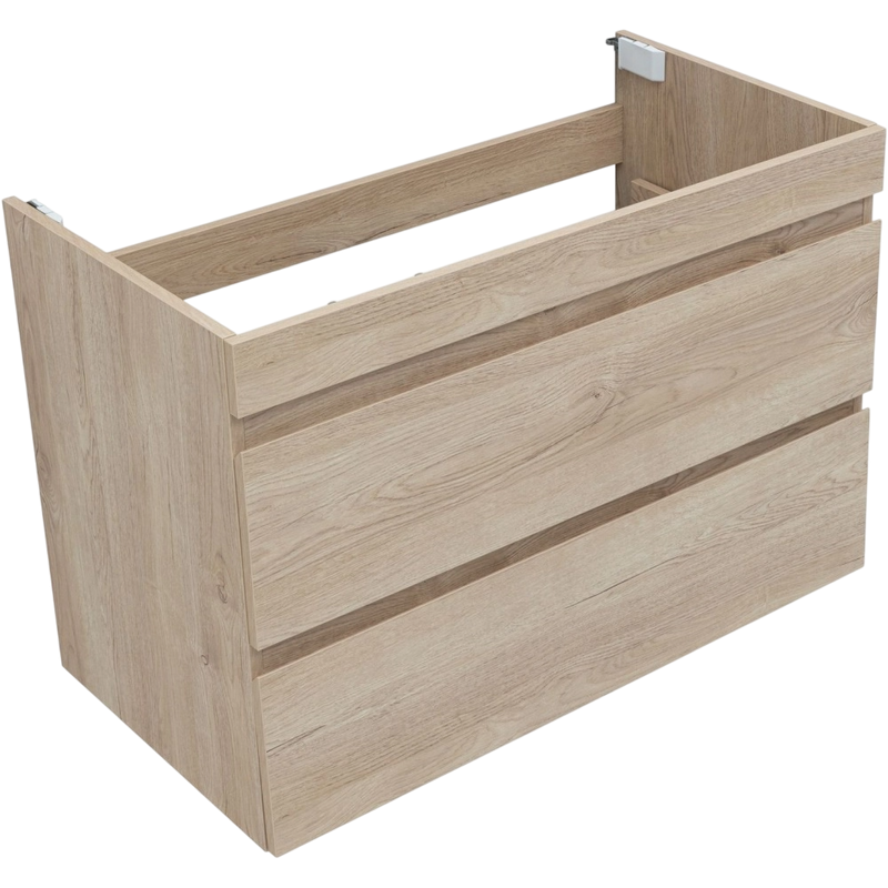 Тумба под раковину без столешницы Aquanet Нота new 90 подвесная, дуб светлый