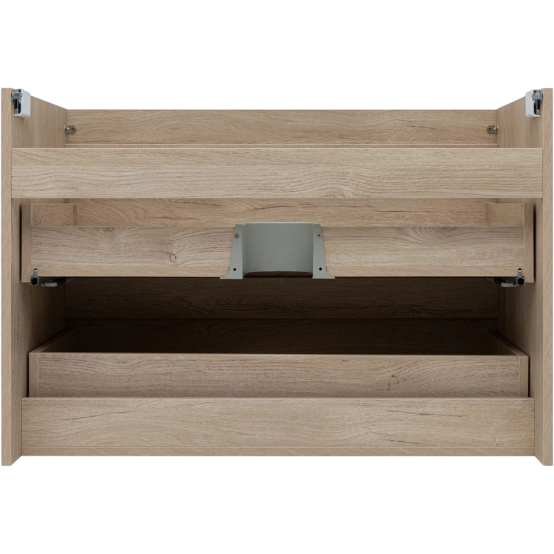 Тумба под раковину без столешницы Aquanet Нота new 90 подвесная, дуб светлый