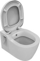 Комплект Унитаз подвесной Ideal Standard Connect E781901 с функцией биде + Крышка + Инсталляция Geberit Duofix UP 320 111.300.00.5 + Кнопка Sigma 01 115.770.JQ.5 лакированная, матовый хром + Крепления 111.815.00.1 к стене + Звукоизоляция