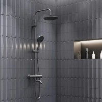 Душевая стойка Damixa Jupiter 977810300 черная матовая