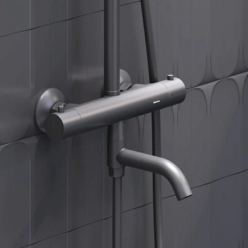 Душевая стойка Damixa Jupiter 977810300 черная матовая
