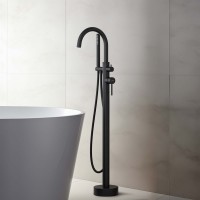Напольный смеситель для ванны с душем AQUATEK Европа AQ1345MB матовый черный