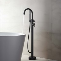 Напольный смеситель для ванны с душем AQUATEK Европа AQ1345MB матовый черный