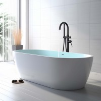 Напольный смеситель для ванны с душем AQUATEK Европа AQ1345MB матовый черный