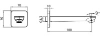 Излив IDDIS Slide SLISB00i63 хром