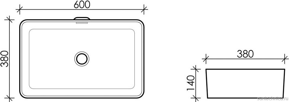 Накладная раковина Ceramicanova Element CN5025