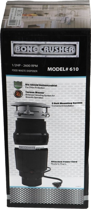 Комплект Мойка Florentina Липси 600 антрацит + Измельчитель Bone Crusher BC 610-AS