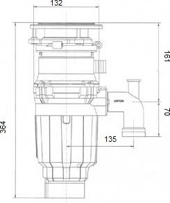 Комплект Мойка Florentina Липси 600 антрацит + Измельчитель Bone Crusher BC 610-AS