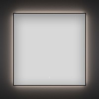 Зеркало Wellsee 7 Rays’ Spectrum 65х65 с подсветкой, черное