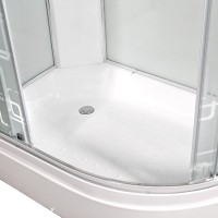 Душевая кабина DTO D EM2712LN профиль хром, стекло матовое с узором