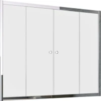 Шторка на ванну Vegas Glass Z2V Tur Novo 170 08 10 профиль глянцевый хром, стекло сатин