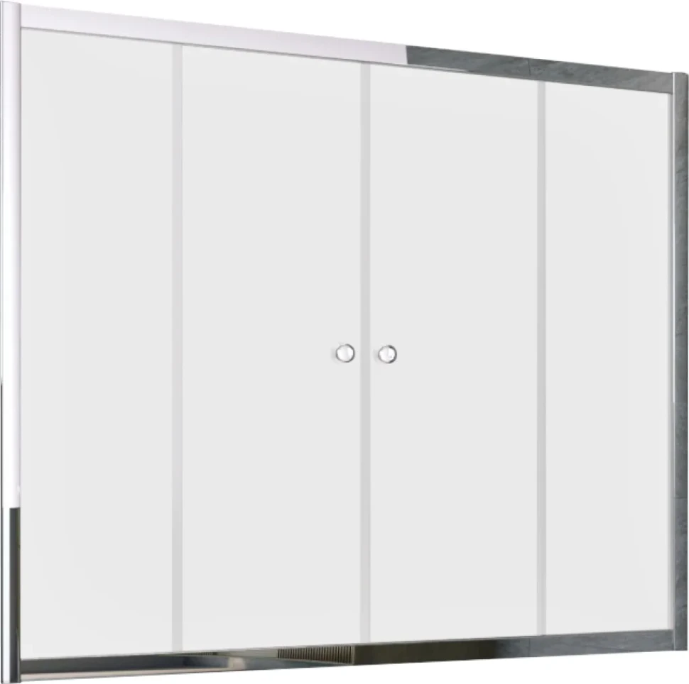 Шторка на ванну Vegas Glass Z2V Tur Novo 170 08 10 профиль глянцевый хром, стекло сатин