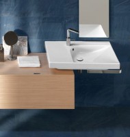 Раковина Hatria Grandangolo DX Y0YD01 75, без готовых отверстий под смеситель