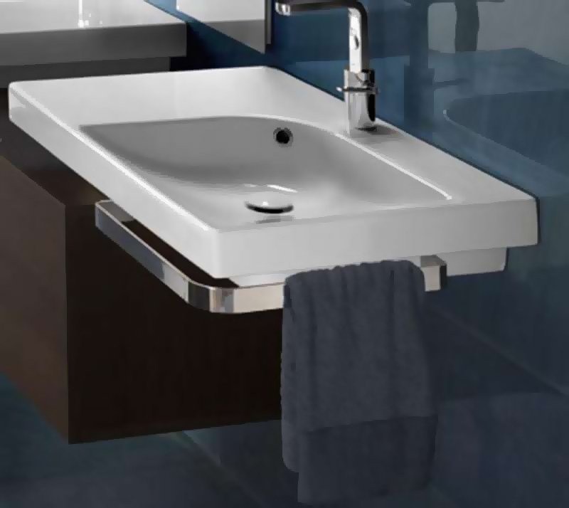 Раковина Hatria Grandangolo DX Y0YD01 75, без готовых отверстий под смеситель