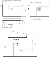 Раковина Hatria Grandangolo DX Y0YD01 75, без готовых отверстий под смеситель