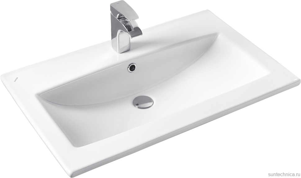 Тумба с раковиной ASB-Mebel Диана 75 серый глянец