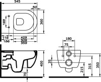 Комплект Унитаз подвесной BOCCHI V-Tondo 1416-001-0129 белый глянцевый + Крышка A0336-001 с микролифтом, глянцевая белая + Инсталляция VitrA V-Fix Core + Кнопка Root Square 740-2380 хром