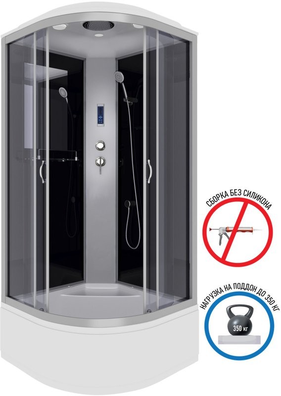 Душевая кабина Niagara Classic NG-2508-14P 90х90 см, с пультом управления и FM-радио