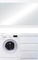 Мебель для ванной комнаты Style Line Даллас 110 Люкс Plus R напольная, белая, 3 ящика