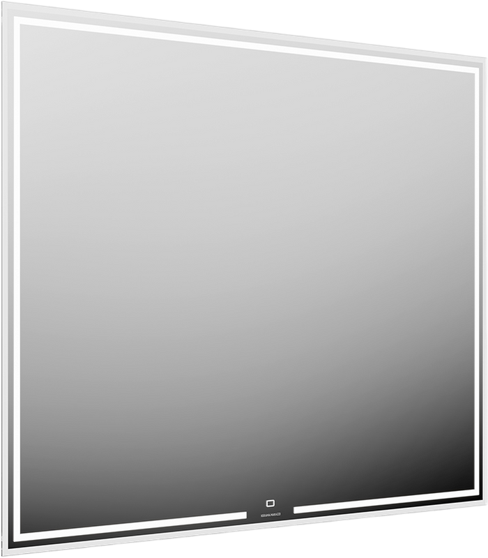 Мебель для ванной комнаты KERAMA MARAZZI Iconico 100 подвесная, 1 ящик, черная, столешница CO3, с раковиной Conchiglia 50, белой глянцевой