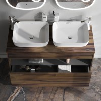 Мебель для ванной комнаты AM.PM Func 120 дуб крафт, со столешницей, раковина M8FWCC10510WG