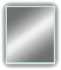 Зеркало DIWO Элиста 60 с подсветкой светодиодной, инфракрасный выключатель, настенное, прямоугольное