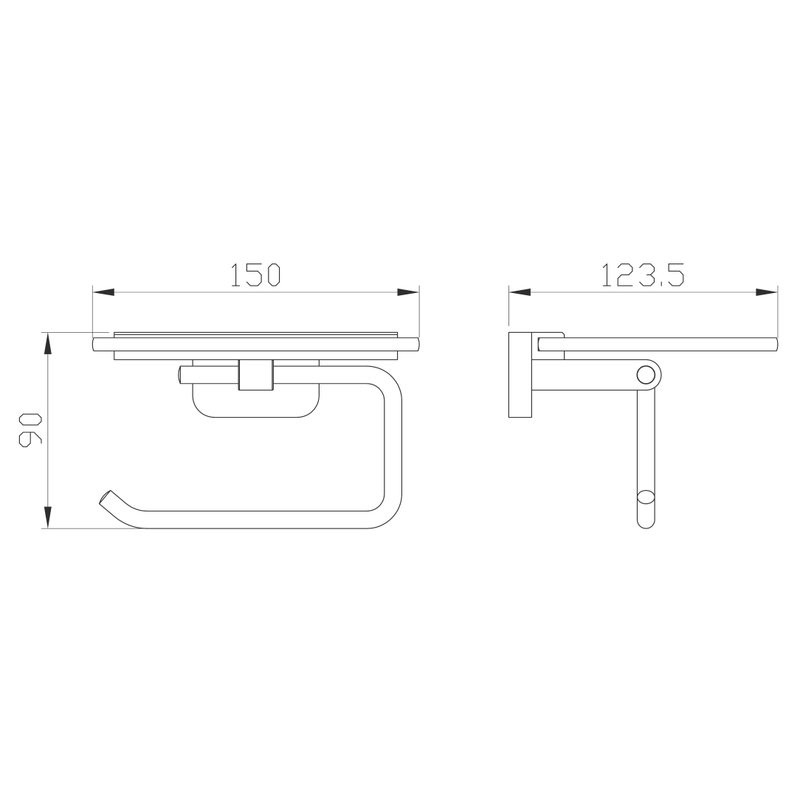Держатель для туалетной бумаги Wonzon & Woghand Graffity WW-9326-BG брашированное золото