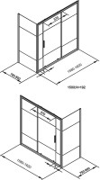 Шторка на ванну Aquanet Practic 160x80