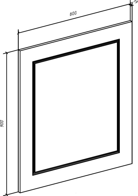 Мебель для ванной комнаты Bellezza Луиджи 80 белая